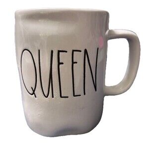 Rae Dunn "QUEEN" ceramic mug by Magenta.